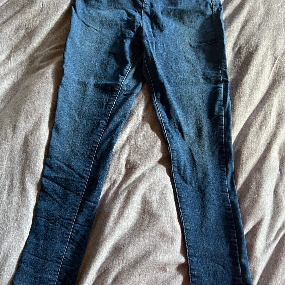 Free People Blue Jeggings Stretch Denim Slim Fit